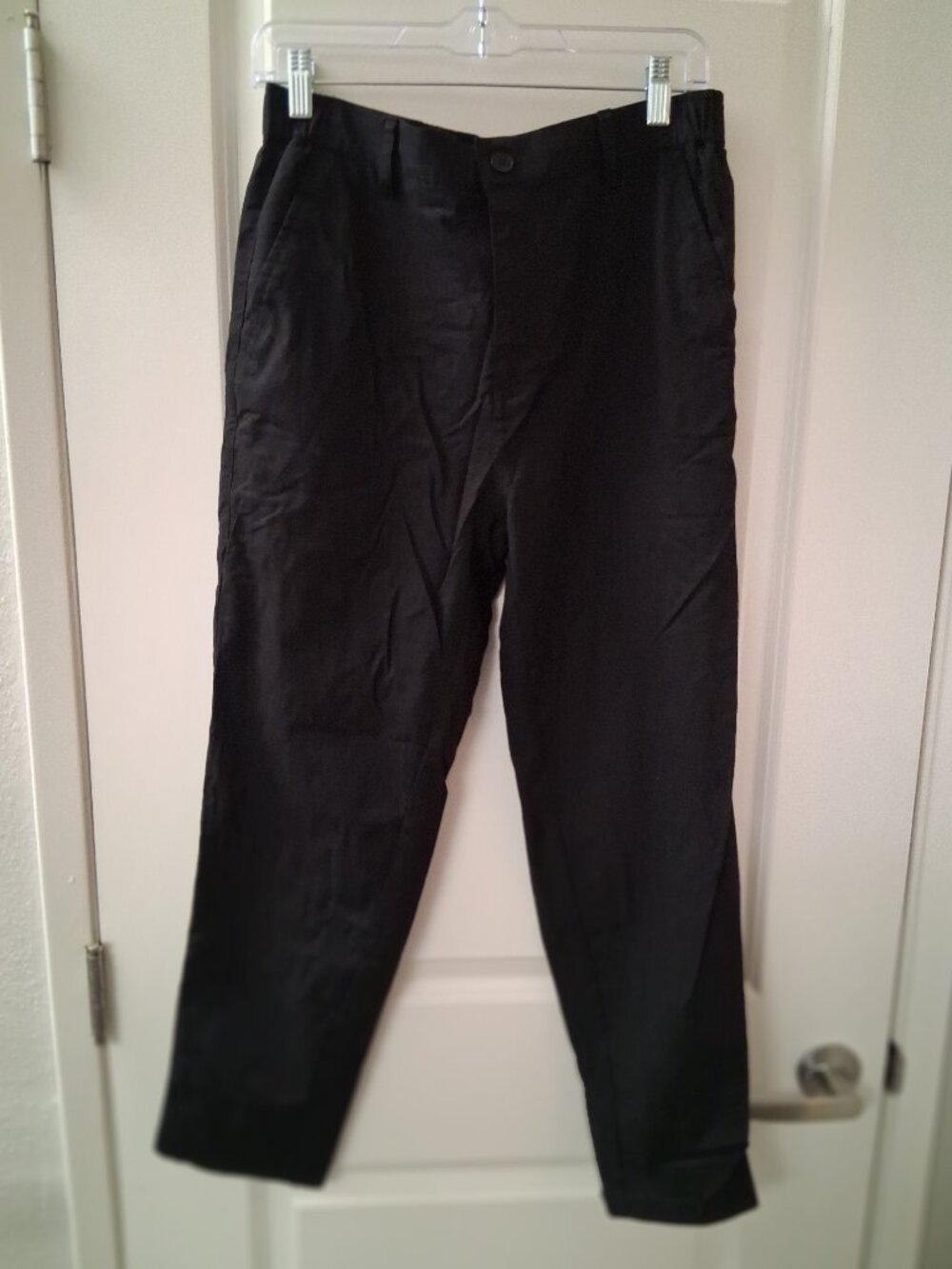 Coofandy Men's Slim Fit Casual Chino Pants Black SZ S NWT